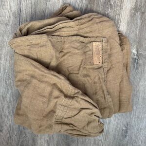 Love Held Ring Sling double linen- tan/brown